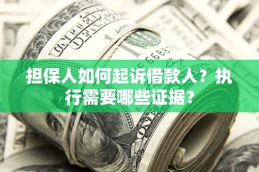 北京担保人如何起诉借款人？执行需要哪些证据？