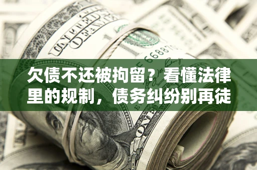 北京欠债不还被拘留？看懂法律里的规制，债务纠纷别再徒劳奔波