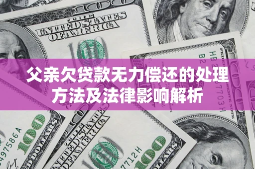 北京父亲欠贷款无力偿还的处理方法及法律影响解析